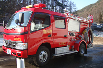 火災想定消火訓練の様子